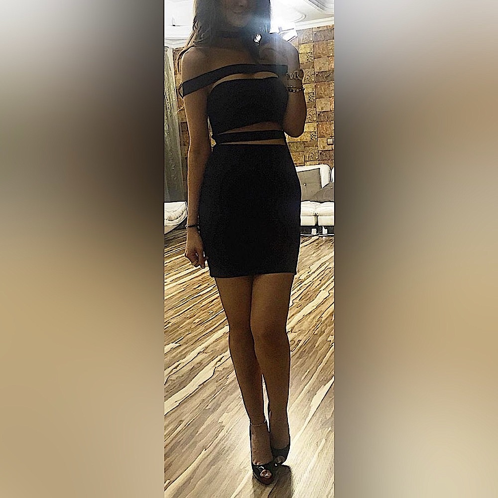 Windsor Black Bandage Mini Dress